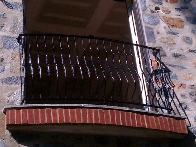 wrought iron balcony